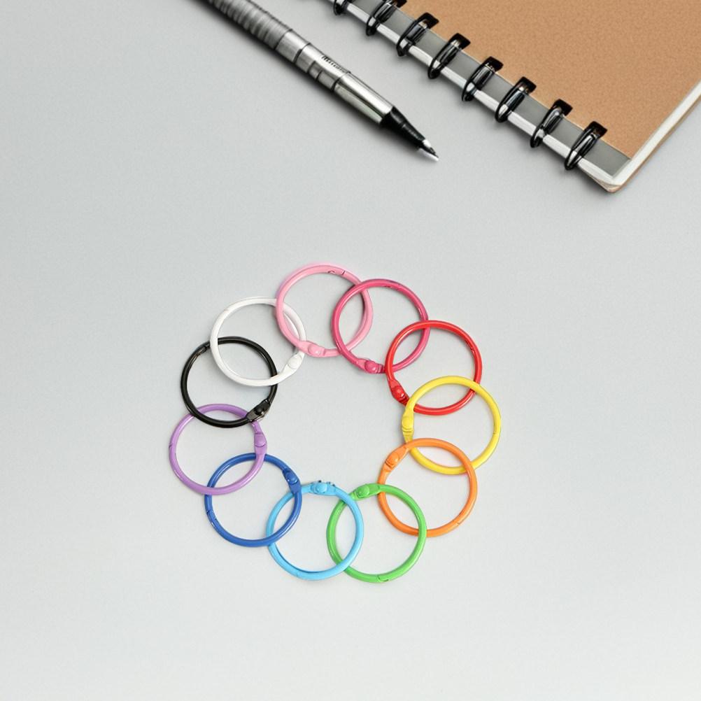 140Pcs Metal Binder Rings Small Book Rings for Index Cards Keychains Scrapbooking Home Office School Craft Organizer