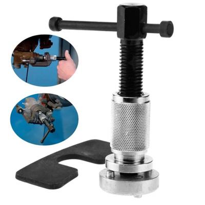 Kit d'outil de rétraction de piston d'étrier de frein Acier au carbone Jeu de réglage de cylindre de frein pour remplacement de plaquettes avec plaque de réaction et tête à double goupille Auto