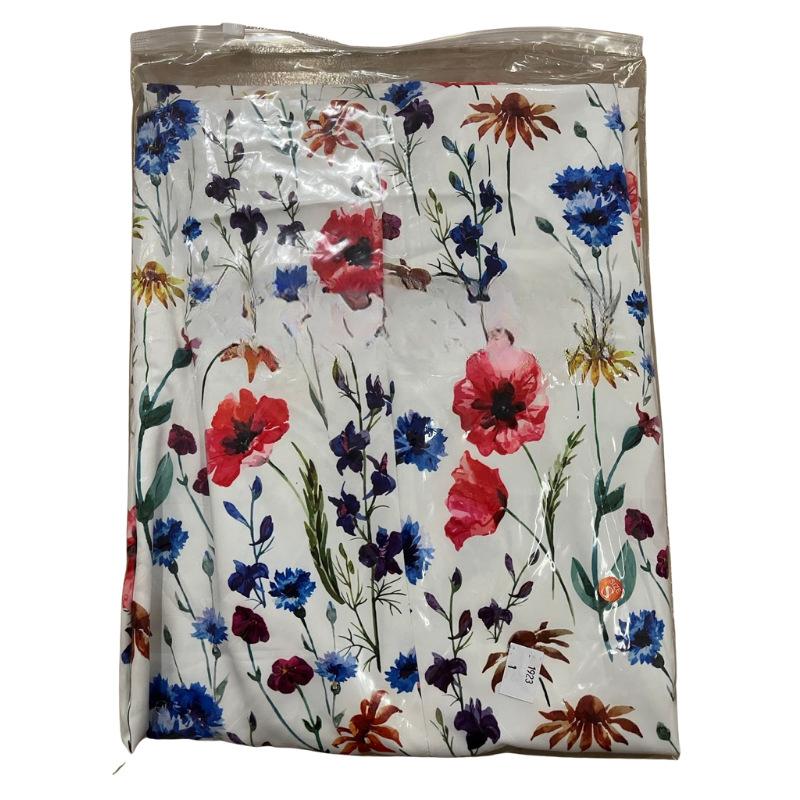 Frühlings- und Sommer-Freizeitkleider mit Druck für Damen in Übergröße Rundhals Kurzarm Locker Langes Kleid Damen Elegant Vintage Slim A-Linie Blumenkleid 26355