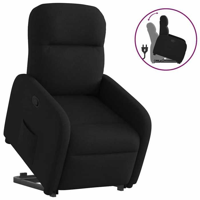 VidaXL Fauteuil inclinable noir tissu 3302974