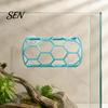 Corn Snake Activity Toy Reptile Honeycomb Climbing Shelf, Suction Cup Tunnel Hide, Rest Platform Terrarium Landscaping Decor for Ball Python, Lizard,