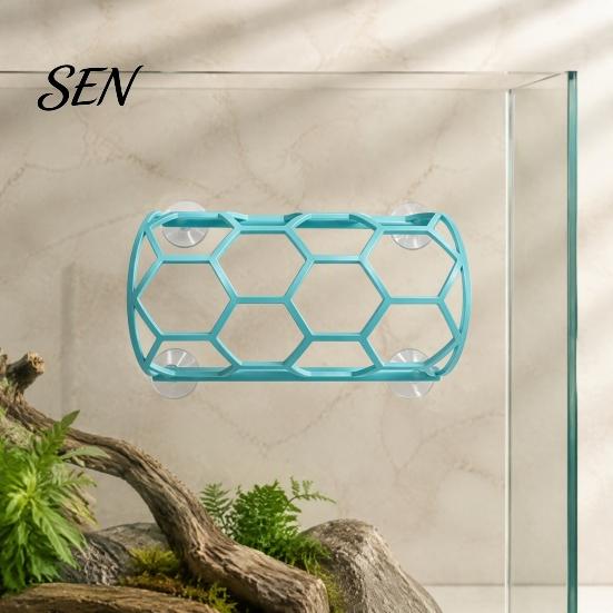 Corn Snake Activity Toy Reptile Honeycomb Climbing Shelf, Suction Cup Tunnel Hide, Rest Platform Terrarium Landscaping Decor for Ball Python, Lizard,