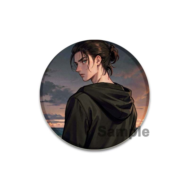 32/44/58mm Eren Yeager Ikony Pin Ručně vyráběná Brož Na Oblečení Kreslený Cosplay Odznak Batoh Dekorace Šperky Dárek