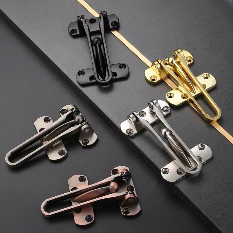 Zinc Alloy Anti-theft Buckle Door Buckle Door Bolt Door Lock Buckle Hasp Door Anti-lock Buckle Household Thickening Mute