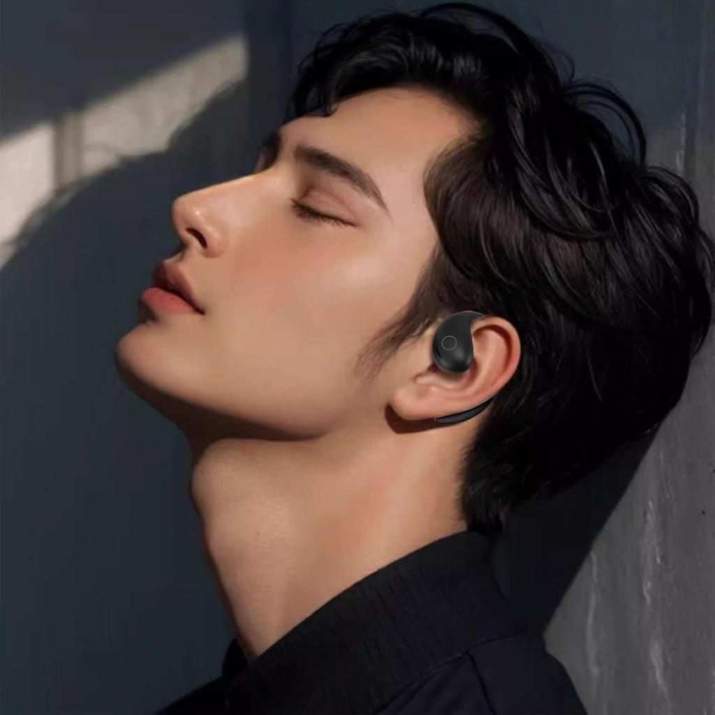 Kabellose Ohrhörer Bluetooth 5.4 Kopfhörer mit Ohrbügeln 42 Stunden Spielzeit Kabelloses Ladeetui Digitalanzeige Sport-Ohrstöpsel für Training Laufen