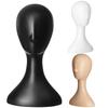 Head Model Fadeless Smooth Surface Plastic Abstract Mannequin Head Wig Hair Display Stand Professional Polystyrene