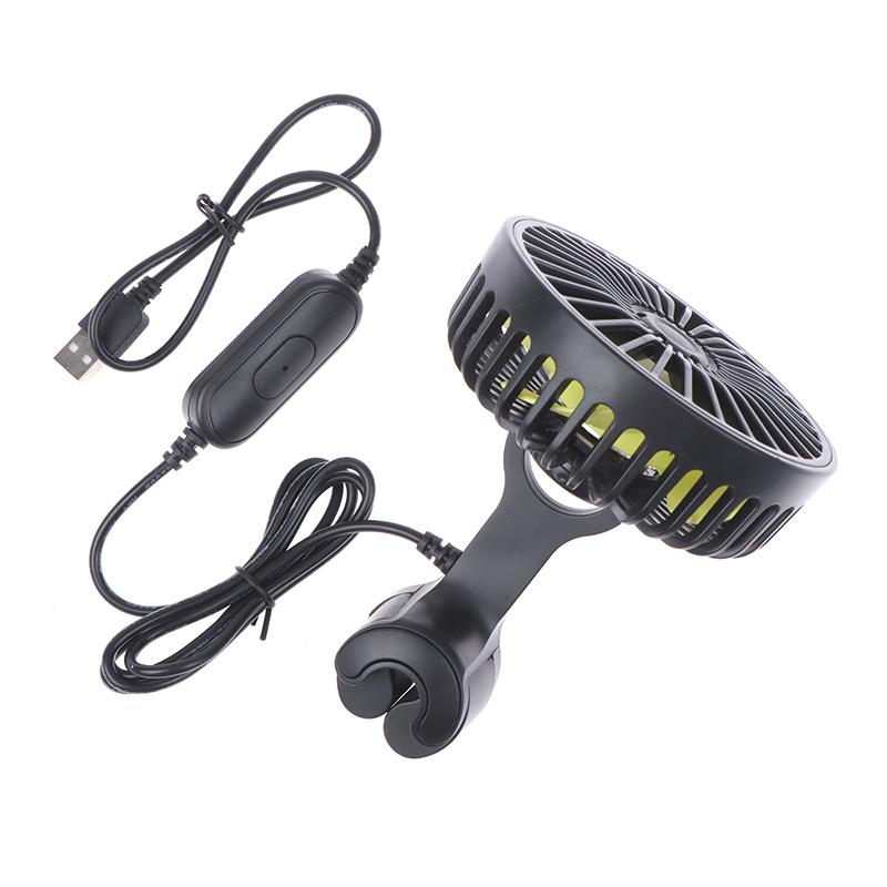 Ventilator USB cu 3 viteze pentru tetiera scaunului din spate al mașinii, ventilator de răcire cu aer pentru SUV, camion, auto