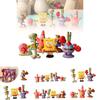 Adorabile Set di 6 Figure di Spongebob Squarepants Perfetto Per Collezionisti E Decorazione