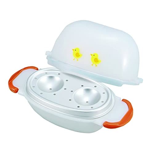 PEARL METAL Microwave Cooker, Boiled Eggs for 2 Eggs, Time-Saving, Made In Japan, NEW Range Piyo 2 Eggs CC-1147
