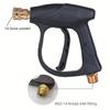 High-Pressure Aluminum Water Gun Set with 5 Quick Connect Nozzles for Car Wash and Garden Cleaning 1/4 Inch M22-14 Hose Fitting