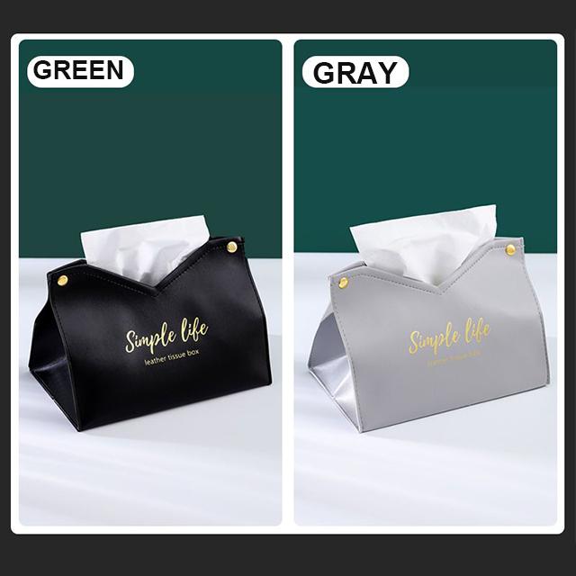 Leather Tissue Box Napkin Holder Car Tissue Box Home Living Room Holder Case Storage Hotel Carton Household Home Large Storage