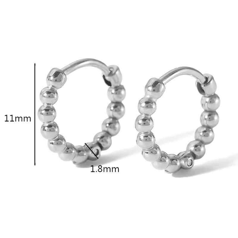 1 Paar Mehrstil Nicht verblassende Kleine Runde Creolen Für Männer Frauen Edelstahl Gotisch Retro Ohrring Ohrbügel Schmuck