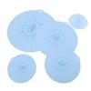 Silicone Lid Set Heat Resistant Reusable Microwave Splatter Cover Food Suction Lid for Bowls Pots Pans 5pcs