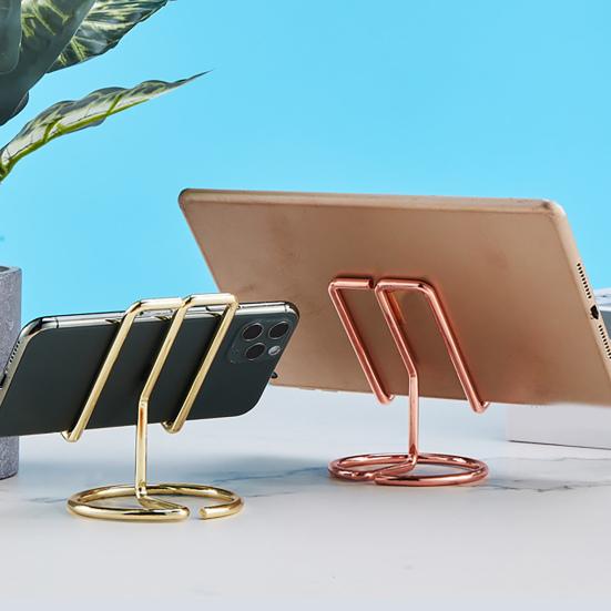 Phone Holder Steady INS Desk Smart Multifunctional Electroplated Phone Tablet Metal Lazy Bracket