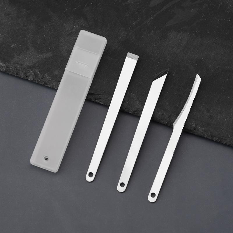 3Pcs Pedicure Tools For Feet Stainless Steel Foot Scrubber Dead Skin Remover Foot Scraper Knife Scraping Manicure Tool