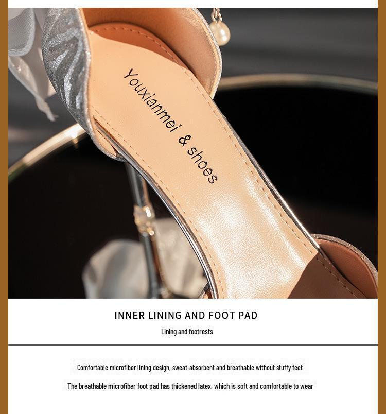 Elegant French Stiletto Heels: Baotou Shallow Mouth Bridal and Bridesmaid Shoes