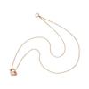 White Clover Hello Kitty 45th Anniversary Necklace Open Heart Sanrio Pendant Pink Gold Ladies SA45KT-N002PG