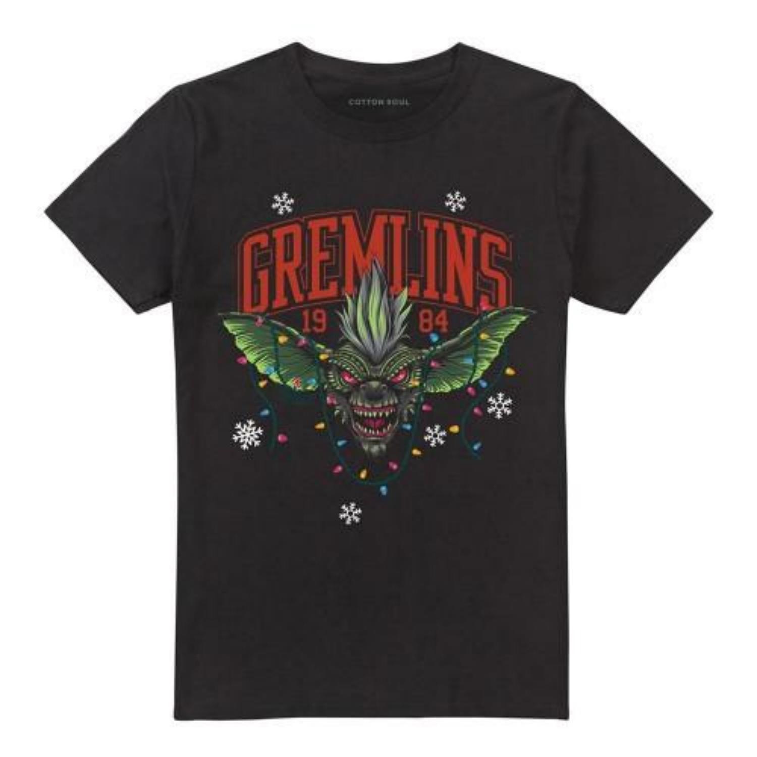 Gremlins Unisex Adult 1984 Lights Christmas T-Shirt XXXXL