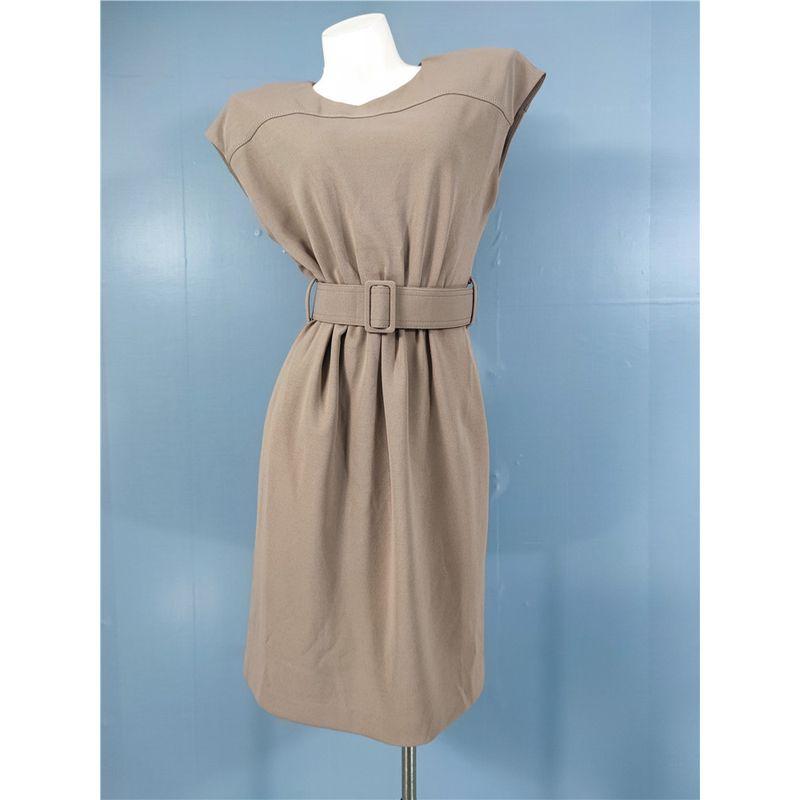 

Экспорт Одиночное Высокое Качество C Домашняя Мода Аура Платье 2024 Осень Новое Поступление Западный Стиль Платье без Рукавов с Поясом Khaki XL(10)