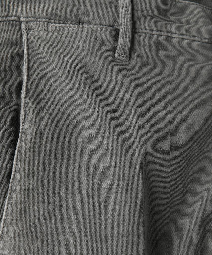 PANICALE Gray Regular Fit Washed Cotton Pants