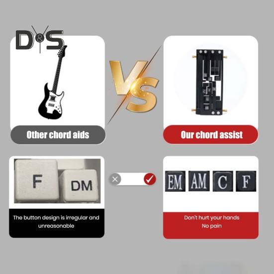 Guitar Aid Chords Trainer Guitar Assisted Tool Learning System for Beginners Adults And Teens Guitar Chord Accessory Practice Aid