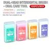 100PCS/Box Double End Fruit Scent Interdental Brushes 4 Flavors Optional Disposable Teeth Gap Cleaning Oral Hygiene Care Tool