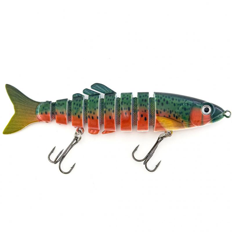 8-Section Lure Biomimetic Segmented Bait Submerged In Water For Long-Distance Freshwater Sea Fishing, Including Perch Fishing Gear