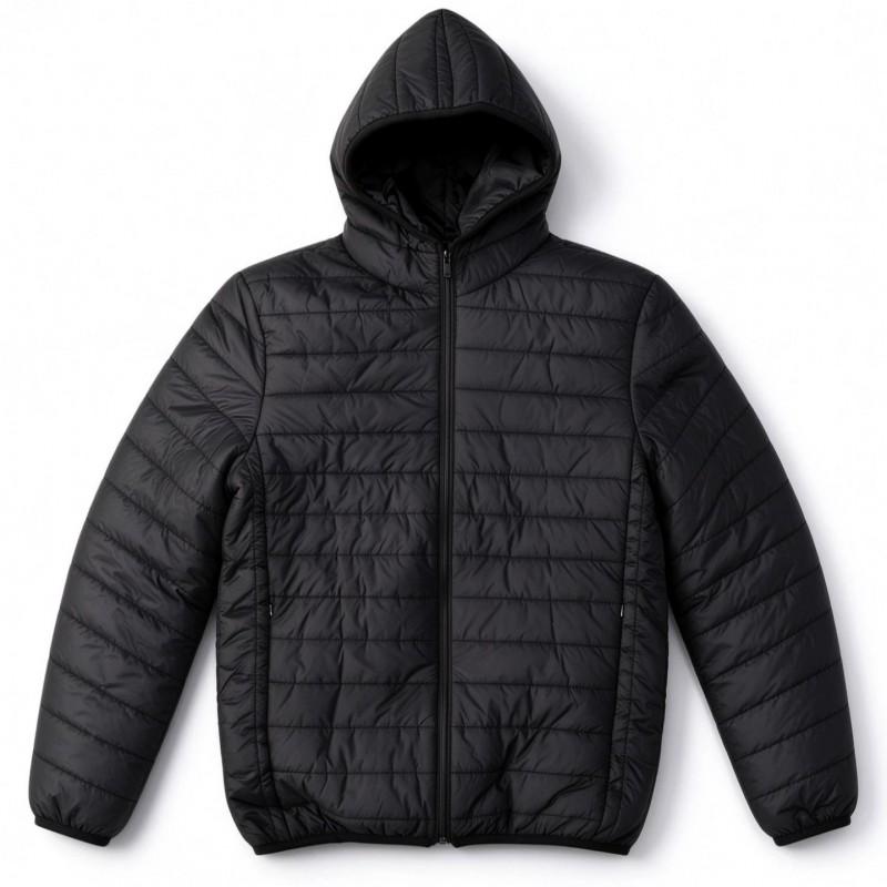 Mens Short Winter Hooded Puffer Jacket Casual Solid Color Loose Fit Warm Coat