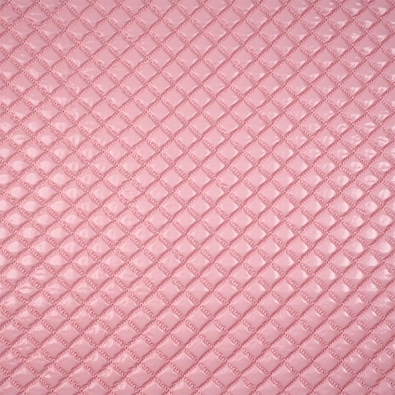 100/300/500cm Square Grid Ultrasonic Embossing Cotton Lining Fabric PU Leather Quilting Fabric for DIY Sewing Luggage Bag