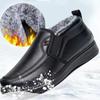 Fashion Men's Snow Boots 2024 Winter Fashion Cotton Shoes Thicken Plush Warm Male Outdoor Casual Short Boots Mid Top Waterproof Boot Man