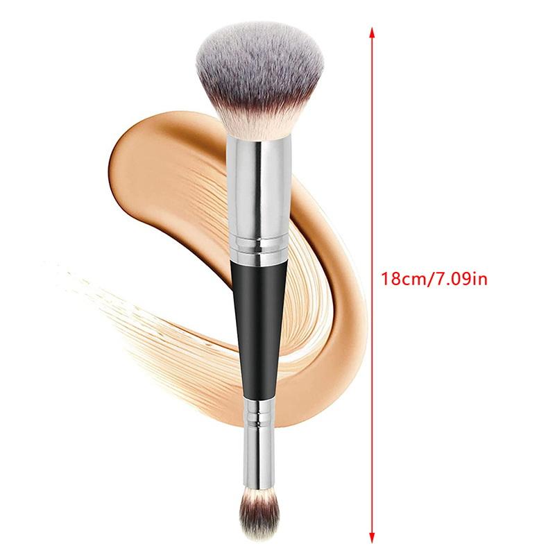 Double Head Professional Makeup Brushes 2 In 1 Foundation Brush Concealer Highlighter Powder Blush Brush Beauty Make Up Tools
