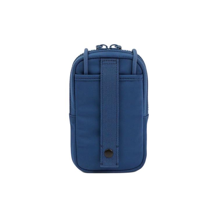 Kenzo Letter Logo Pattern Fashion Zipper Closure Fabric Phone Bag Unisex Bags Navy-Blue FD65PM208F30