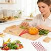 Functional Wooden Cutting Board With Metal Connectors And Bread Guard For Users With Limited motion