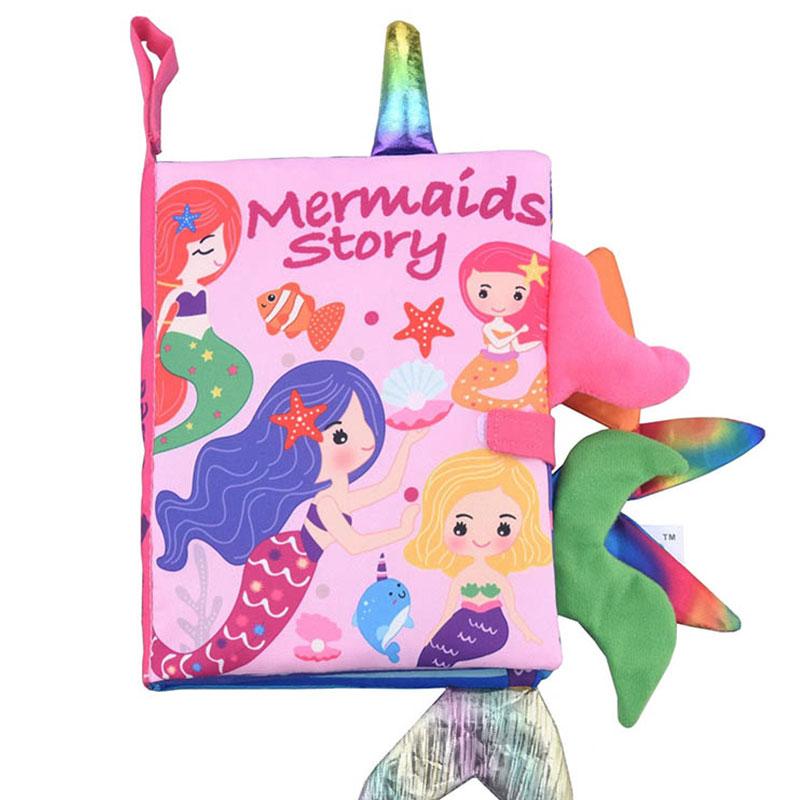 Quiet Book for Toddler Animal Cognitive Fabric Activity Busy Book Montessori Baby Book Toys Cloth Crinkle Books for Babies