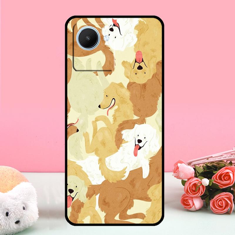 

Cartoon Golden Retriever Dog For Realme 15 Pro GT7 10 11 12 13 14 Pro Plus C67 C65 C63 C61 C55 C53 C51 C35 C71 C75 Case Realme C51