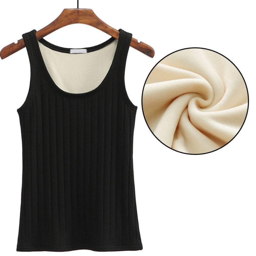 Women Thermal Shirt Sleeveless Warm Underwear New Thermal Top Sling