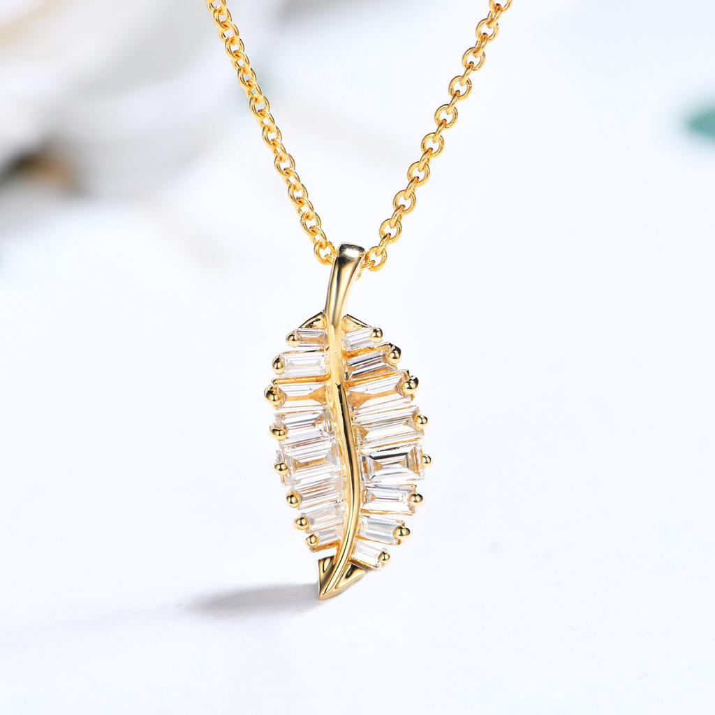 Pearl Leaf Necklace for Women Simple Temperament for Girls Trendy Forest Pendant Student Collarbone Chain