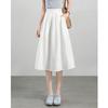 Elegant High-Waist A-Line Midi Skirt