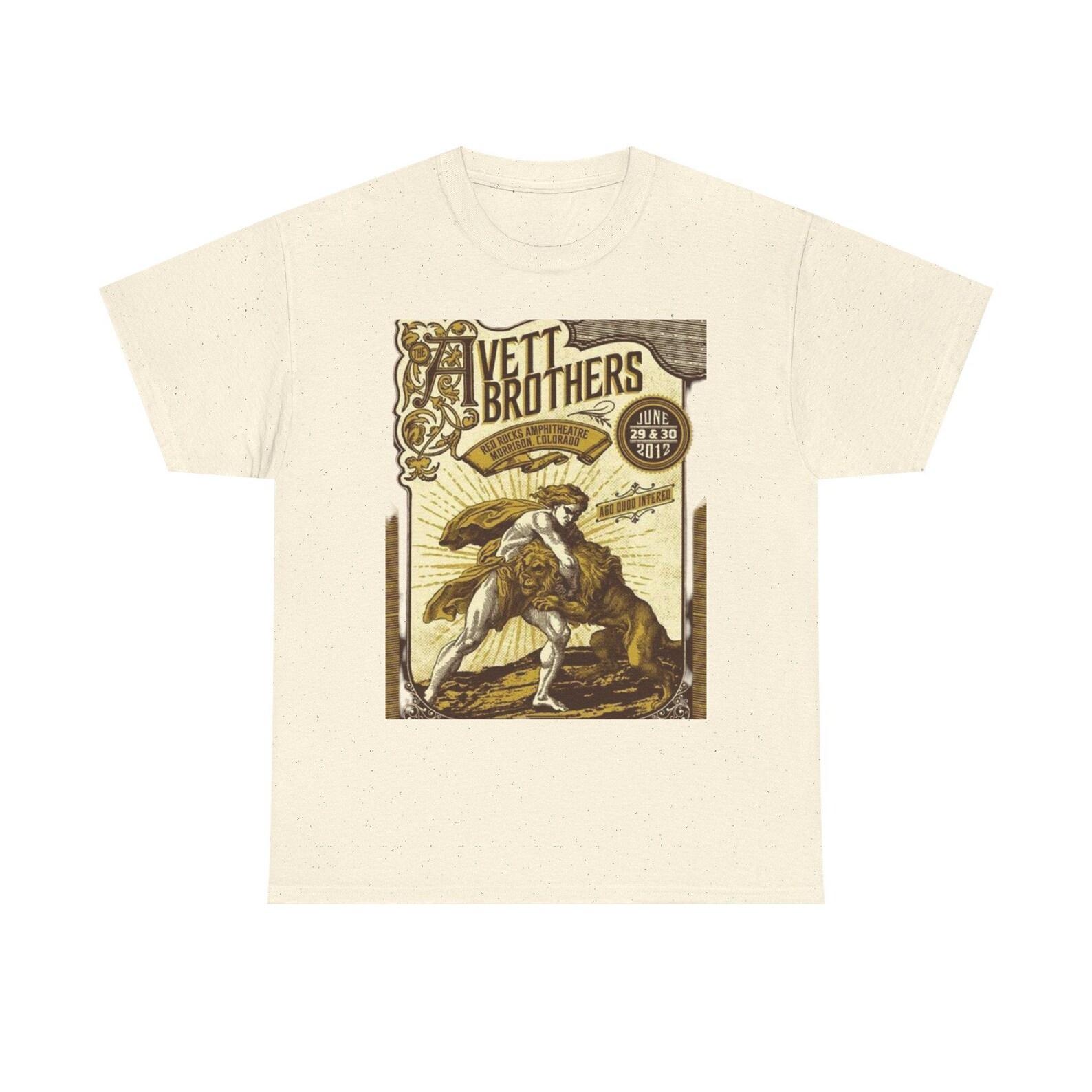 Avett Brothers Vintage Concert Poster Tee | Band T-Shirt XL