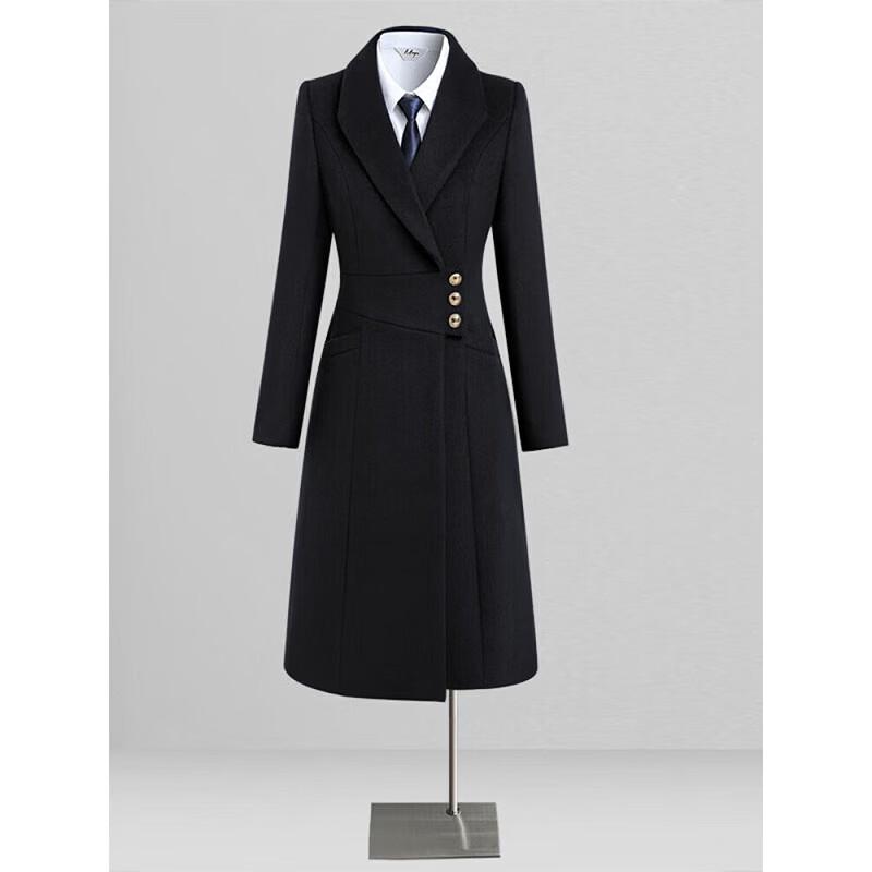 Женское утепленное пальто Zhanshi из смесовой шерсти S