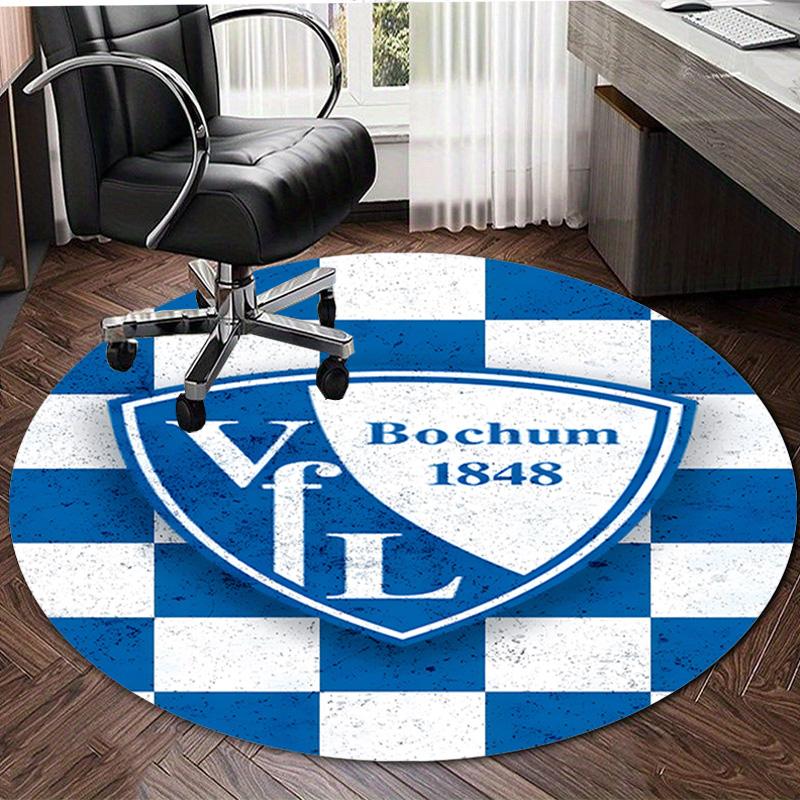 1pc Football Team Design Printed Area Round Carpet for Bedroom Living Room Home Decor Rugs Mat Non Slip Mat Rug for Bedside
