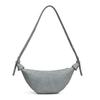 Retro washed denim versatile croissant bag new bag women's large-capacity shoulder messenger bag