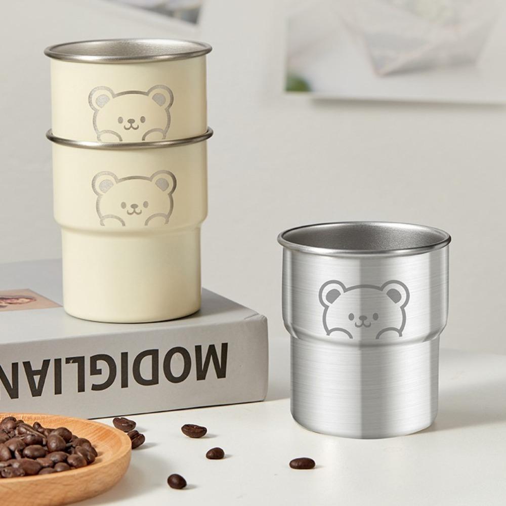 

304 Stainless Steel Coffee Cup 300ML Milk Coffee Cup Portable Water Mug Adult