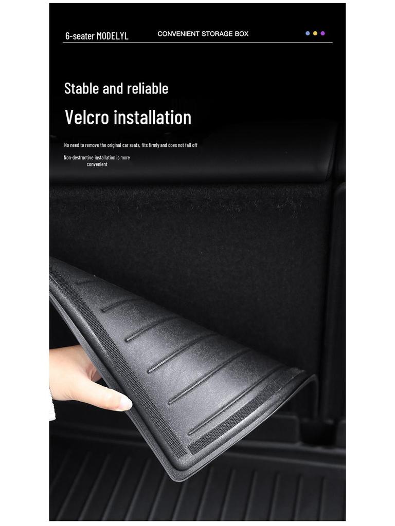 Tesla Model Y 6-Seater Front & Rear TPE Trunk and Seat Back Mats.