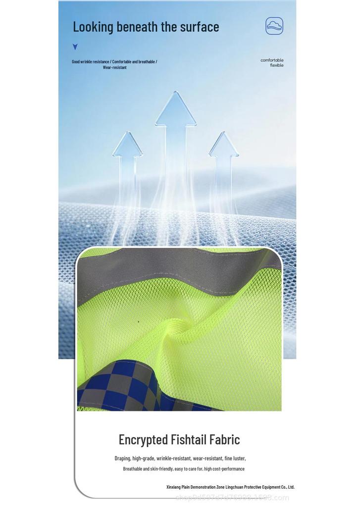 Breathable Reflective Multi-Pocket Mesh Vest for Construction and Roadside Assistance