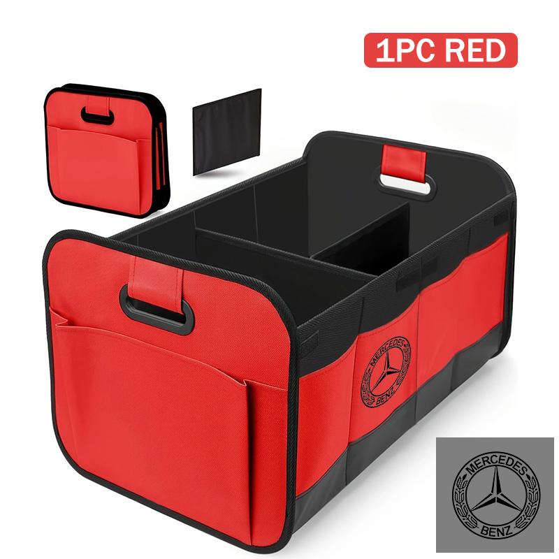 Oxford Cloth Car Trunk Storage Bag Folding Organizer Box Auto Accessories For Benz CLS SLK Sport ML C200 C260 C300 W205 CITAN