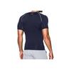 Under Armour HeatGear Armour Korte Mouw Compressie Shirt Heren Middernachtblauw 1257468-410