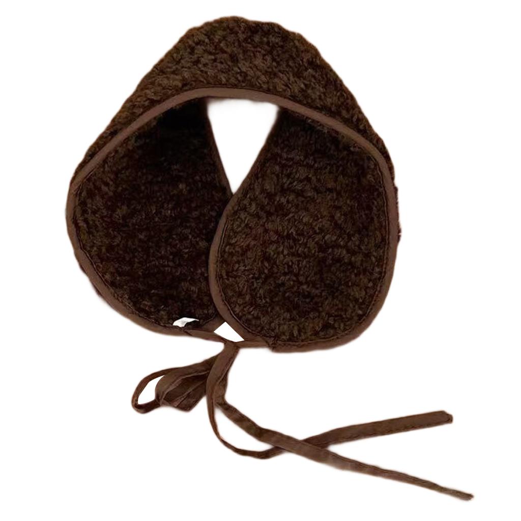 Lovely Short-fleeced Tie EarMuffs for Women and Kids Ear Warmer Headband for Winter Christmas New Year Gifts