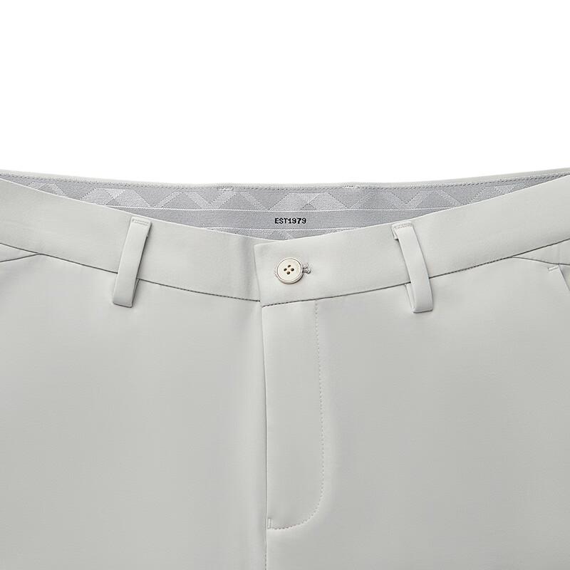 Septwolves Men's Silk Blend Straight-Leg Business Casual Pants