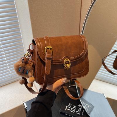 Premium Texture Fashion Shoulder Bag Women'S Autumn And Winter Versatile Retro Daily Commuter Messenger Small Square Bag